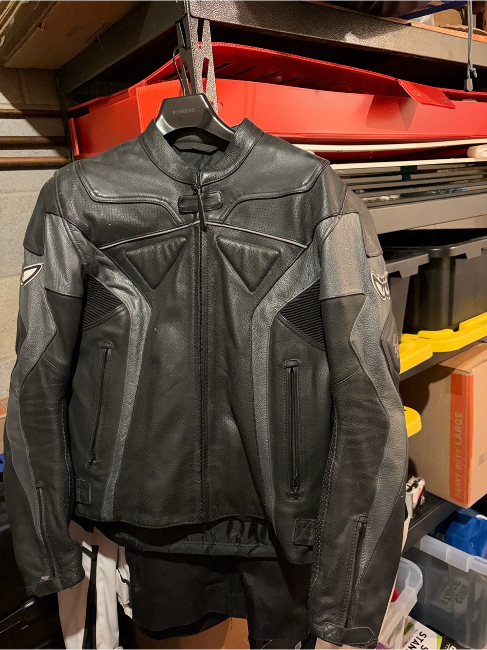 Men's MotoGP Black Perforated Leather Motorcycle Jacket